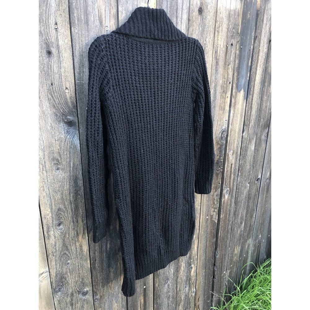 LRL Lauren Jeans Co. Women’s Shawl Collar Cardigan Sweater Black Sz XS - Picture 7 of 8